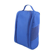 Golf Shoe Bag with Zipper Large Capacity Tote for Sports, Running, Camping, Adults Blue