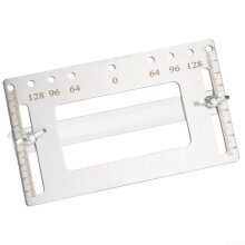 Door Knob and Cabinet Handle Drill Guide Jig with Adjustable Stainless Steel Boring Hole Locator (Type A)