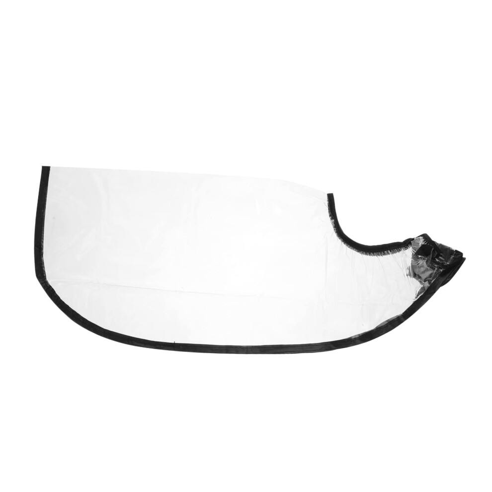 Transparent Hairdressing Cape with Waterproof Hair Washing Funnel for Salon and Home Use