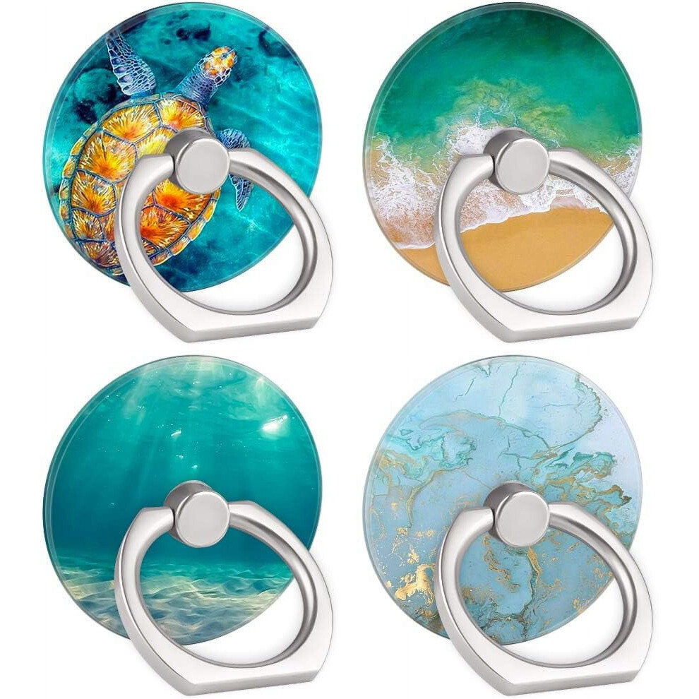 4-Pack Phone Ring Holder 360 Rotation Finger Stand Grip Kickstand For Smartphones And Tablets (Turtle) 9175034127328