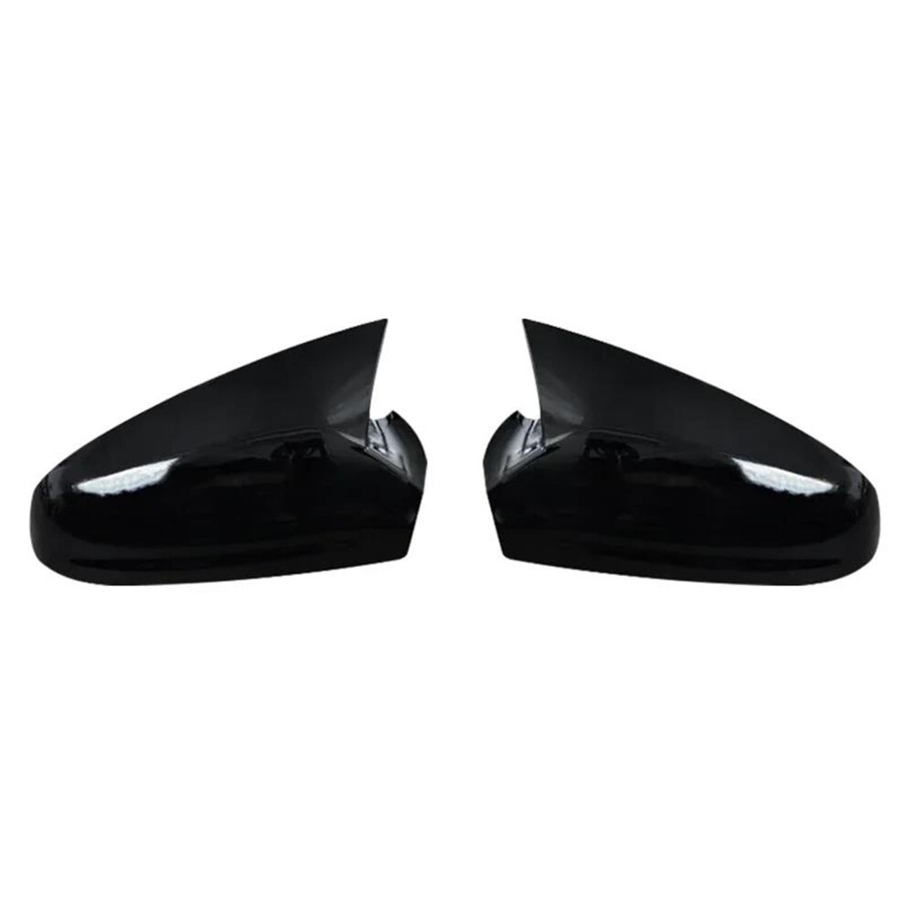 Gloss Side Mirror Housing Covers Set Of 2 For Astra H Mk5 20042009 Exterior Door Caps Black 9099447350183