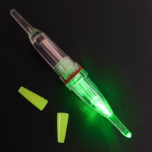 LED Fishing Float Light with Waterproof 250m PE Shell for Night Sea Angling (Green)