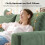256cm 4 Seater Modern Corduroy Sofa with 2 Throw Pillows for Living Room 3