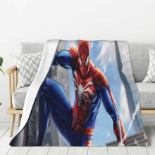 Blaincéad Lomra Spider-Man Braincéad Caithimh Thar a Bhog Cluthar, Gnéithe Leapa do Pháistí - Thar a Bhog 80"X60"