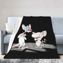 Pinky und der Brain Kuscheldecken, Plüsch-Reisedecken für Schlafzimmer, Wohnzimmer, Sofa, Büro