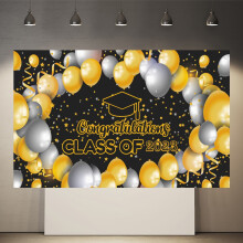 Decorațiuni de absolvire WinysinBanner absolvire 2023Rechizite pentru petrecere de absolvire 2023Banner din material textil Absolvire