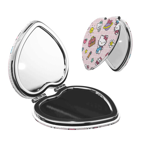 Καθρέφτης τσέπης Hello Kitty, φορητός μεγεθυντικός συμπαγής καθρέφτης μακιγιάζ