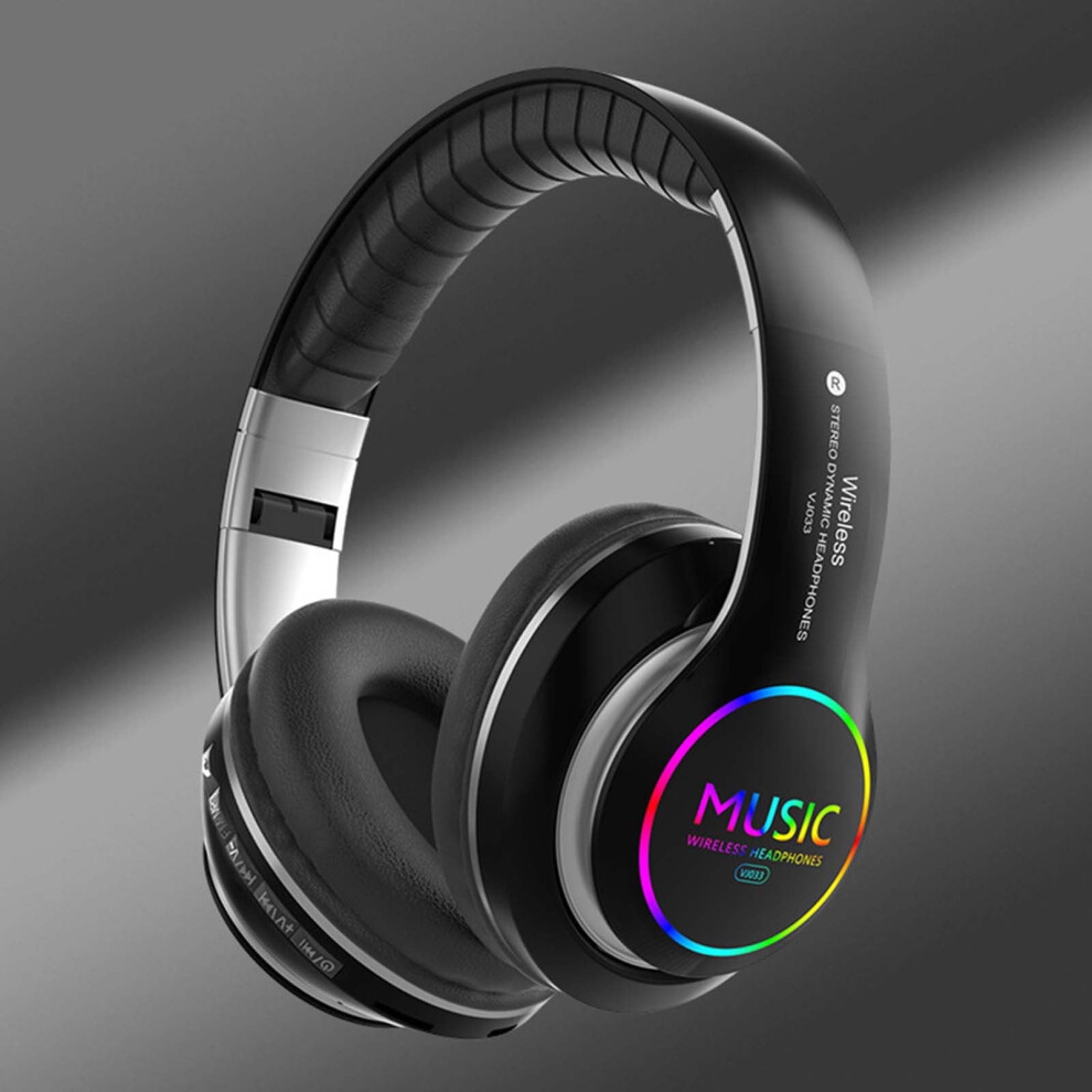 Inerposs Bluetooth 5.0 Headphones With Subwoofer, Foldable Design, And Noise Cancellation - Over Ear Headset With Mic For Wireless Calls (Rose ) Gold 9149926982487