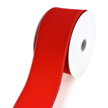 Homeford rotes Samtband, 6,35 cm breit, 9,14 m lang, Polyester