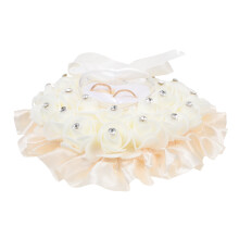 Rings Wedding Ideas Flower Girl Baskets for Weddings Supplies Rose Heart Pillow Box