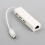 Διανομέας θύρας USB3.1 τύπου C USB-C3 με προσαρμογέα δικτύου Gigabit Ethernet για Macbook 6