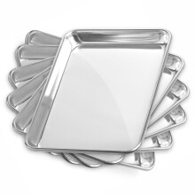 Plaque de cuisson en aluminium de qualité commerciale 9 po x 13 po - 6 plaques