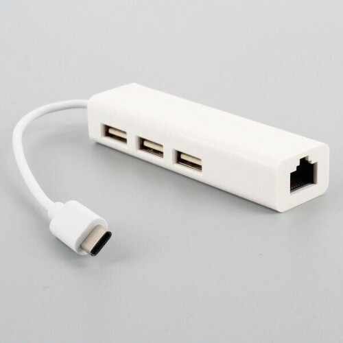 Διανομέας θύρας USB3.1 τύπου C USB-C3 με προσαρμογέα δικτύου Gigabit Ethernet για Macbook 1
