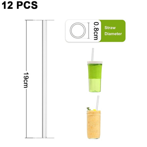 Reusable straws, transparent straws, - Perfect 1