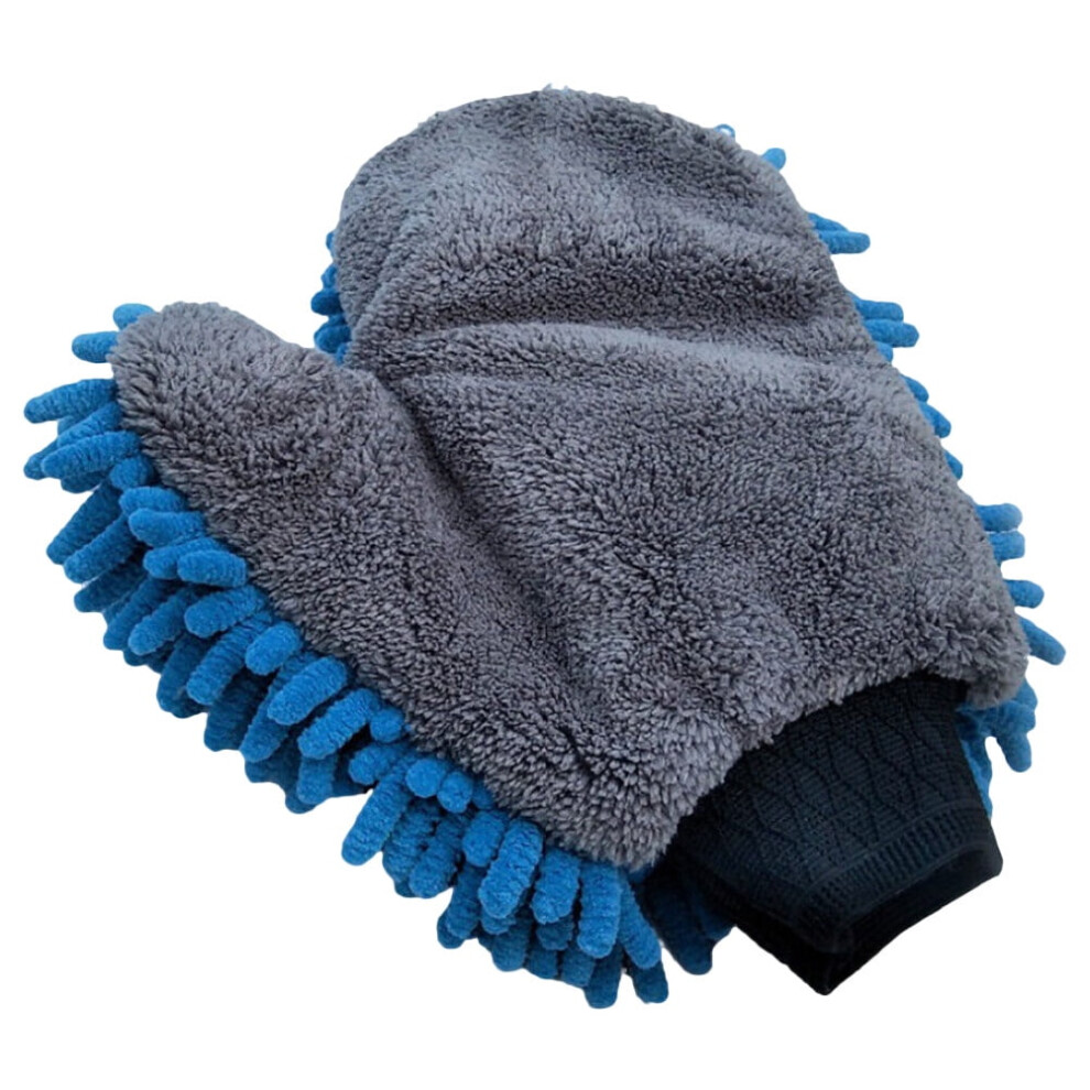 1Pc Quick Dusting Mitt Finger Gloves Chenille Car Wash Duster Mitt Lint Scratch Free Waterproof Car Washing Gloves 9499224583825