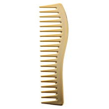 Golden Wide Tooth Comb for Men Curly Hair Styling with Rounded AntiFrizz Teeth