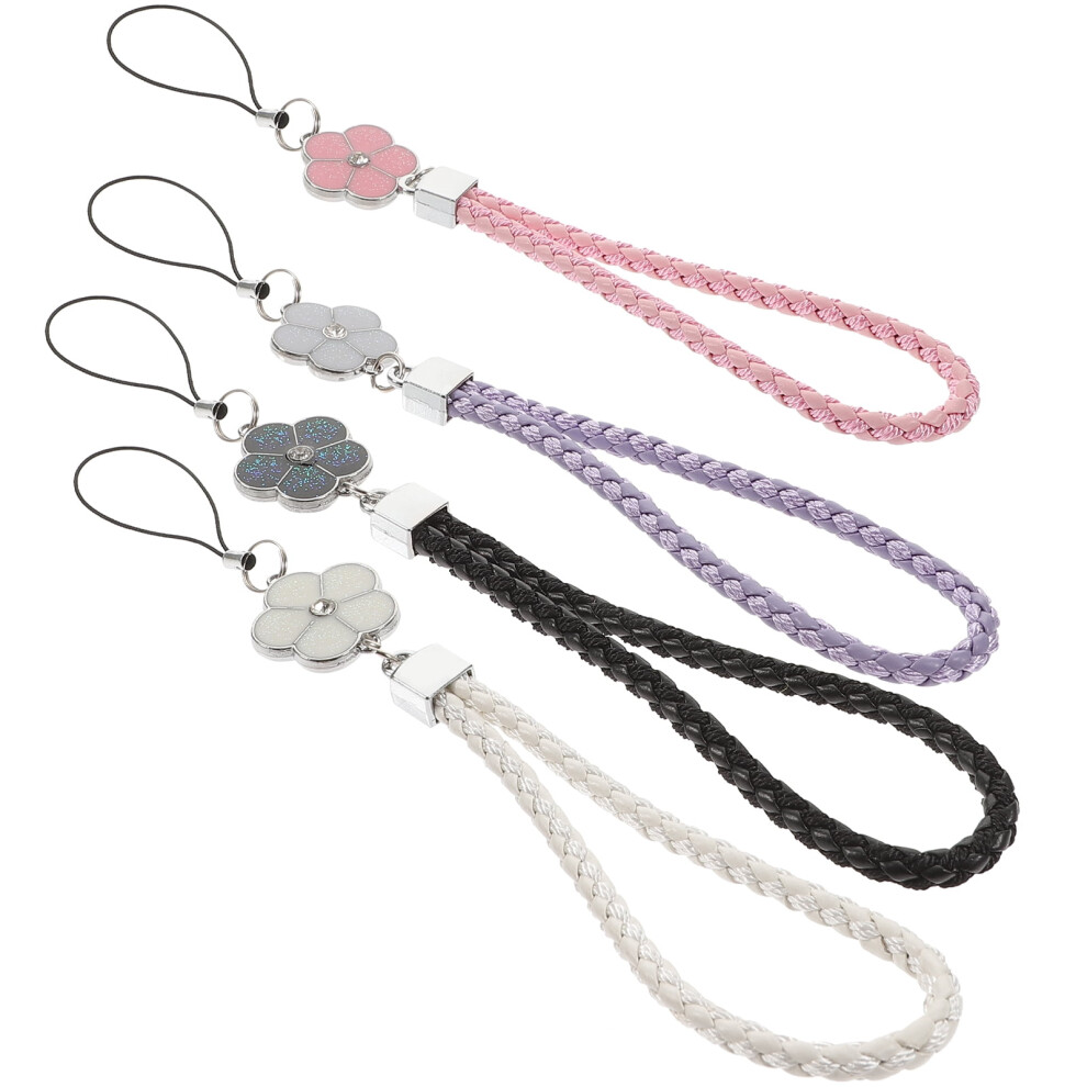 Camera Wrist Strap Lanyard For Keys Mobile Phone Woven Cell Charm Wristlet Keychain Crystal Telephone Cord Work 4 Pcs 9499224584266
