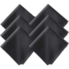 50 pcs microfiber cloths for cleaning glasses, jewelry, and silver - compatible with delicate surfaces