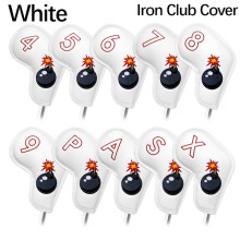 Golf Club Head Cover Golf Wood Cover WHITE IRON CLUB COVER IRON White Iron Club Cover-Iron Club Cover
