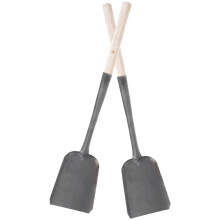Scratchboard Tools Soot Shovel Ash Pizza Oven Fireplace Pan One Body Spatula 2 Pcs