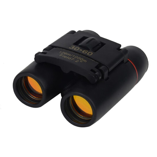 Binoculars with red lens