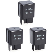 3pcs RTT7121A 12V 40A 4-Pin Relay Direct Replacement Mechanical Relay Single Pole Single Throw Replacement for 90987-02006 Relay (Random Color)