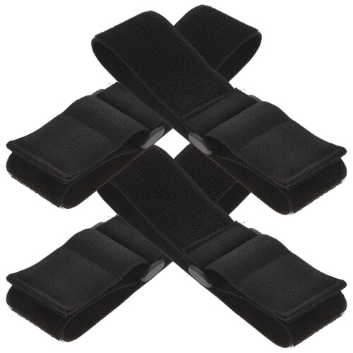 WSTEER 4pcs Hook and Loop Strap Elastic Strap Multipurpose Strap Reusable Cinch Strap 2