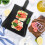 Plate Black Dinner Plates Serving Tray Roasting Pan Flatware Cold Dish Japanese-style Melamine 3