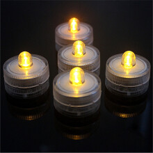 Apmemiss 12Pcs Mini Submersible LED Lights, Multicolor Waterproof Tea Lights, Battery Operated for Pool, Wedding, Party