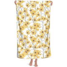 Retro zonnebloem essentials: gele bloemen, lichtgewicht voor op reis, ideaal voor zwembadfeestjes, sport, strand, zwemmen en kamperen.