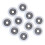 10pcs sliding shower roller wheels plastic door replacement 3