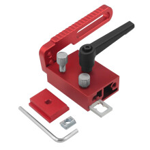 T Track Positioning System with Oblique Joint Stop Block and Sliding Bracket for Precision Woodworking