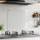 Living And Home 75x60cm Pre-Drilled Tempered Glass Splashback for Cookers, White 1