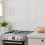 Living And Home 75x60cm Pre-Drilled Tempered Glass Splashback for Cookers, White 2