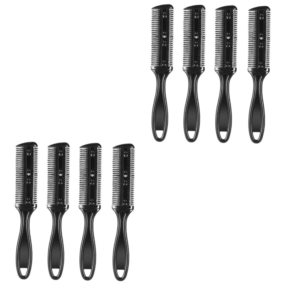 Unisex 8Pcs Double Razor Hair Thinning Combs Lightweight Dualsided Cutting Tool For Home And Salon