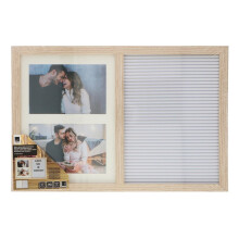 Arti Casa Memo Sign Letter Board with Picture Frames 39 x 26.5 x 2 cm