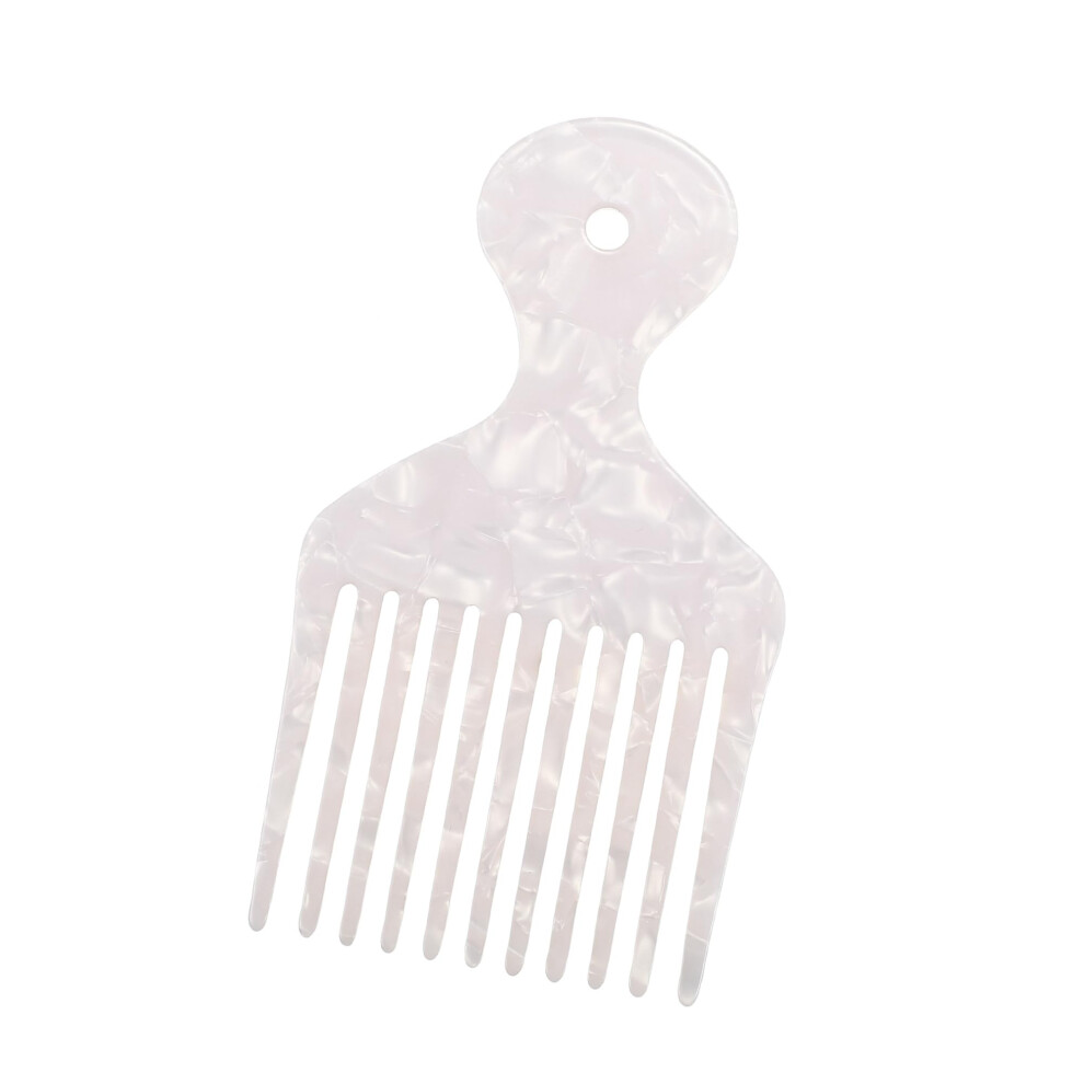 Unisex Wide Tooth Comb For Gentle Detangling Afro Hair Pick With Ergonomic Grip Heatresistant Antistatic