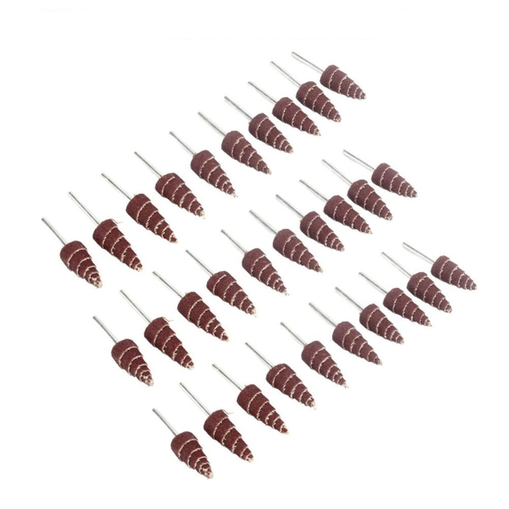 30Pcs Sanding Flap Grinding Wheel 3Mm X 12Mm 320 Grit For Electric Drill And Rotary Tool Polishing 9044945221893