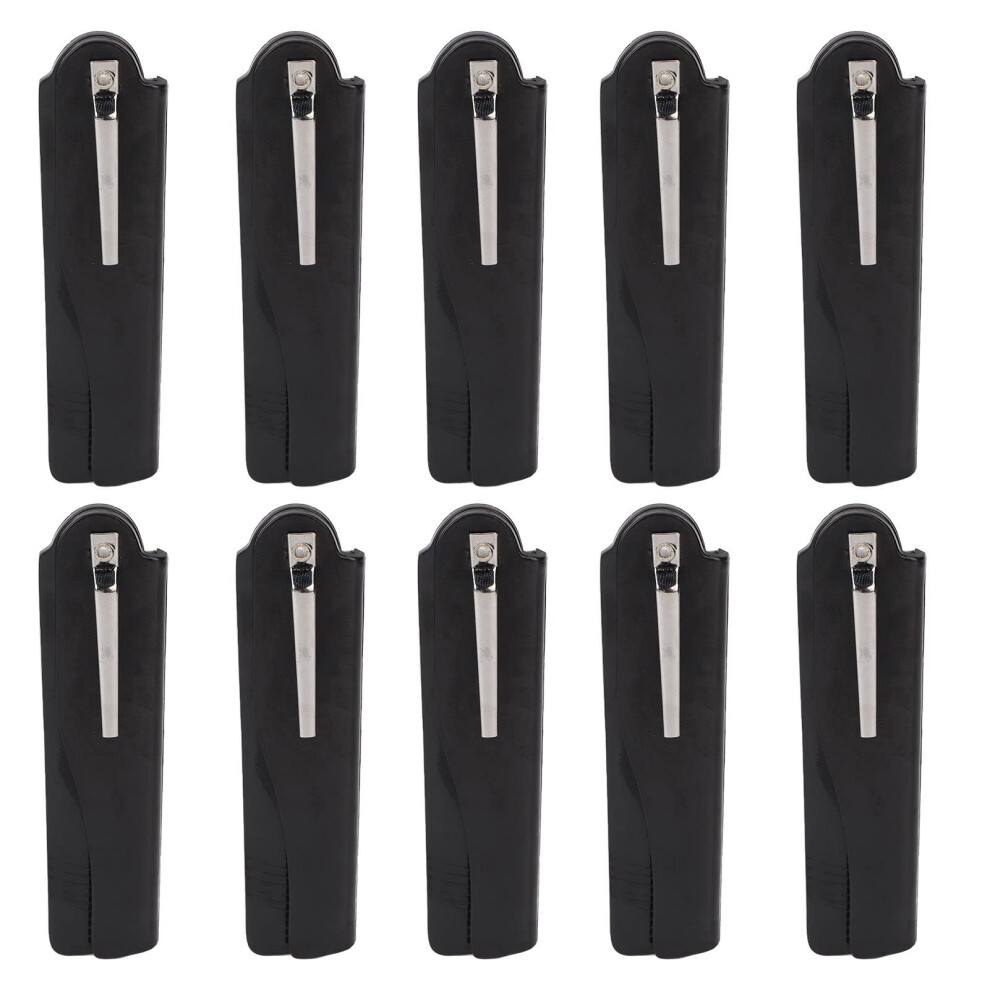 Unisex Black 10Pcs Folding Pocket Comb Set For Men, Fine Tooth Beard And Mustache Grooming