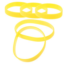 Silicone Sports Wristbands Set of 5 Lightweight Bracelets for Men Women Boys Events and Team Activities
