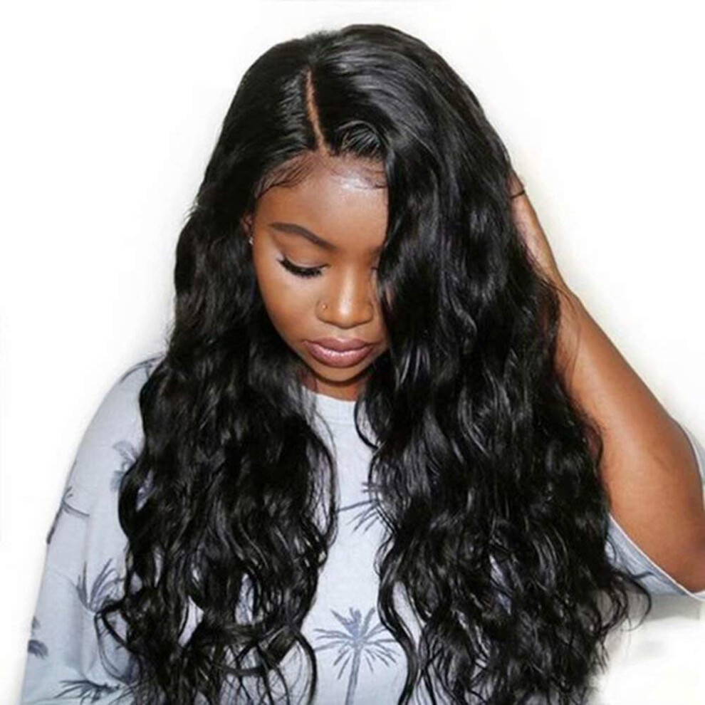 360 Lace Frontal Body Wave Wig Brazilian Virgin Human Hair 22 Inch 180 Density Preplucked Baby Hair