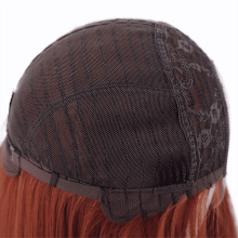 Perruque synthétique à lace front pour femme, 81 cm de long, lisse, avec mèches, style cosplay