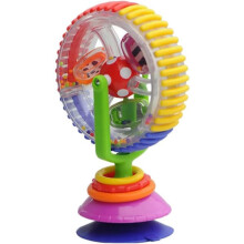 Baby Ferris Wheel - Baby Rotating Rattle with Suction Cup Early Development Rattles Toy Ferris Wheel Shape Baby Chair Handheld Toy