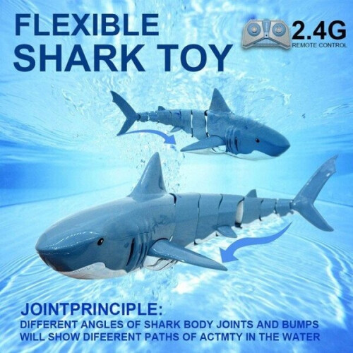 Robot shark swimming in water 2