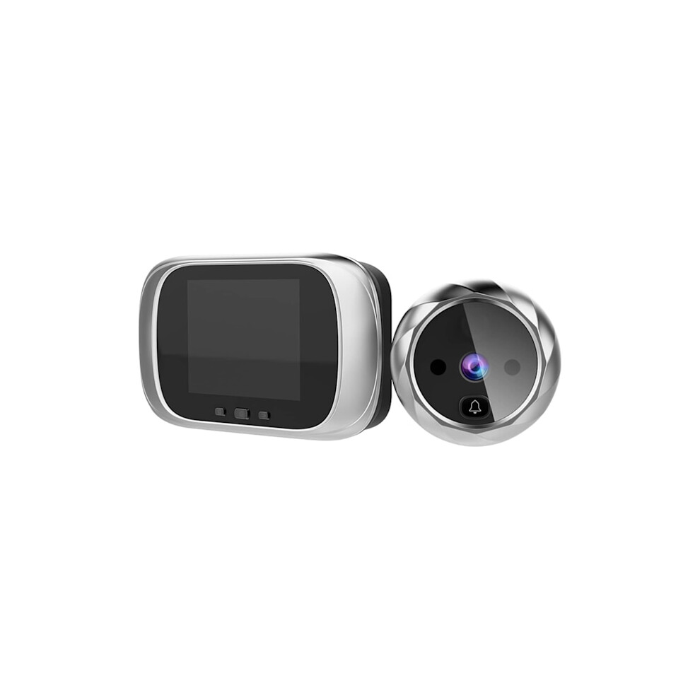 2.8-Inch Lcd Doorbell With Digital Door Camera, Video Doorbell, Digital Door Monitoring With Night Vision/Photography/Built-In Memory Silver 9149926987604