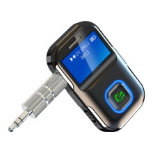YOBOLK Bluetooth 5.1-ontvanger, ruisonderdrukkende AUX-adapter voor auto-/thuisstereo/bedrade hoofdtelefoons, handsfree bellen, compatibel met xxx
