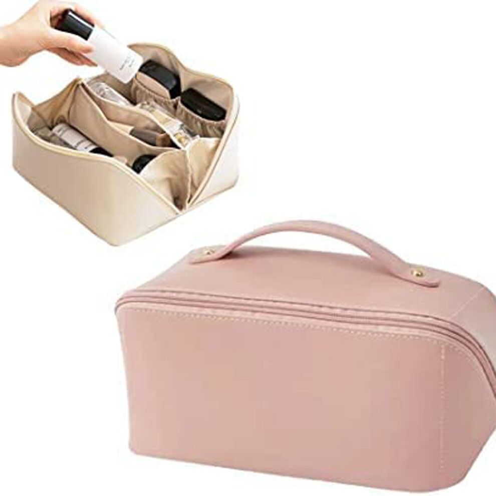 Large Capacity Travel Cosmetic Bag, Portable Toiletry Bag Organizer Multifunctional Toiletry Bags for Women Girls