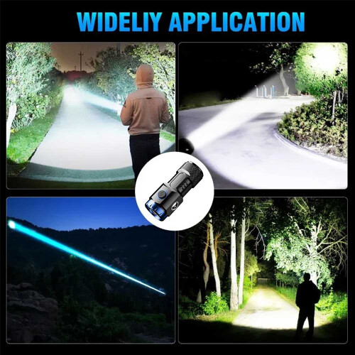 Φακός VASTFIRE Mini LED Επαναφορτιζόμενος Φωτεινός Μικρός Φακός Αδιάβροχος για Υπαίθρια 2