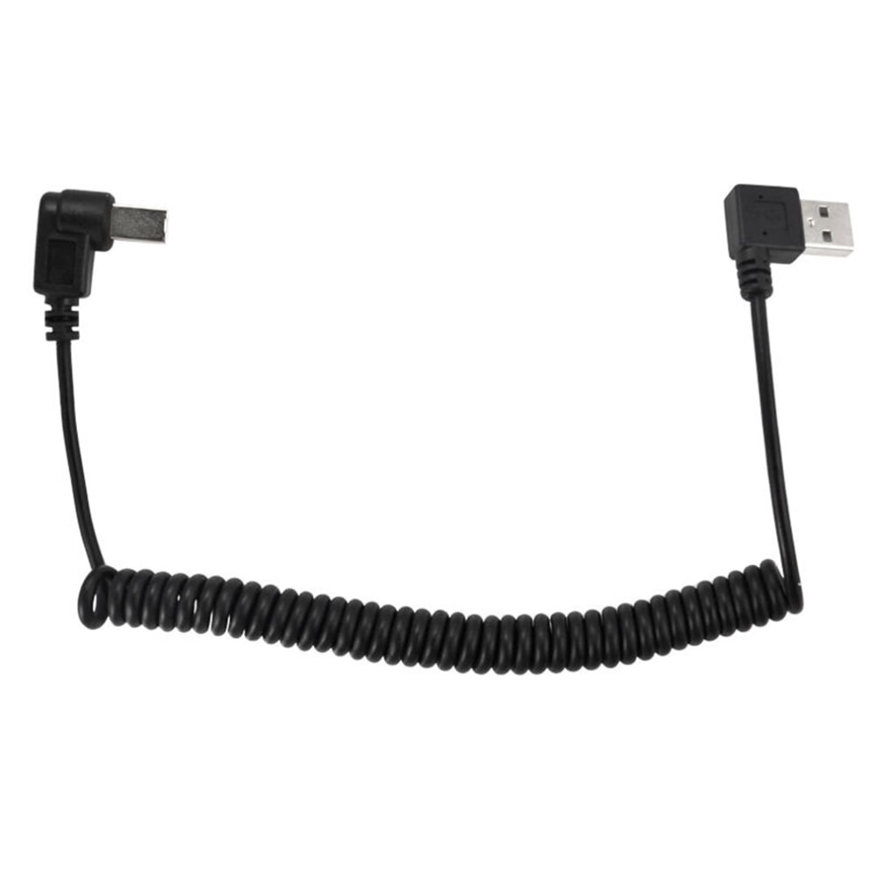 Susuchens 1.5M/5Ft Usb 2.0 Type A Male To Usb Type B Male Right Angle Coiled Printer Cable 9499224588592