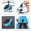 Feiona Flying Mini RC Αεροσκάφη με Επαγωγικό Φως που Φλας, Τηλεκατευθυνόμενα Αεροπλάνα, 3